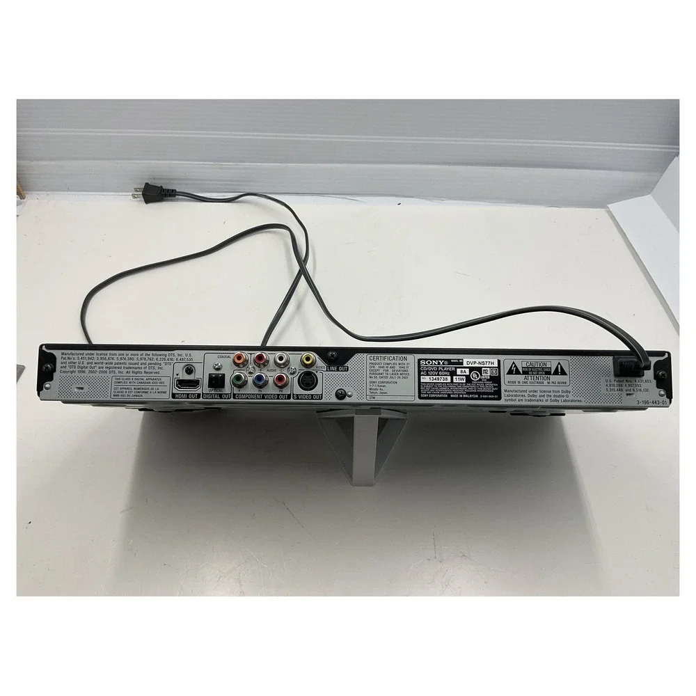 Sony DVP-NS77H DVD Player HDMI 1080p Upscaling Precision Cinema Progressive